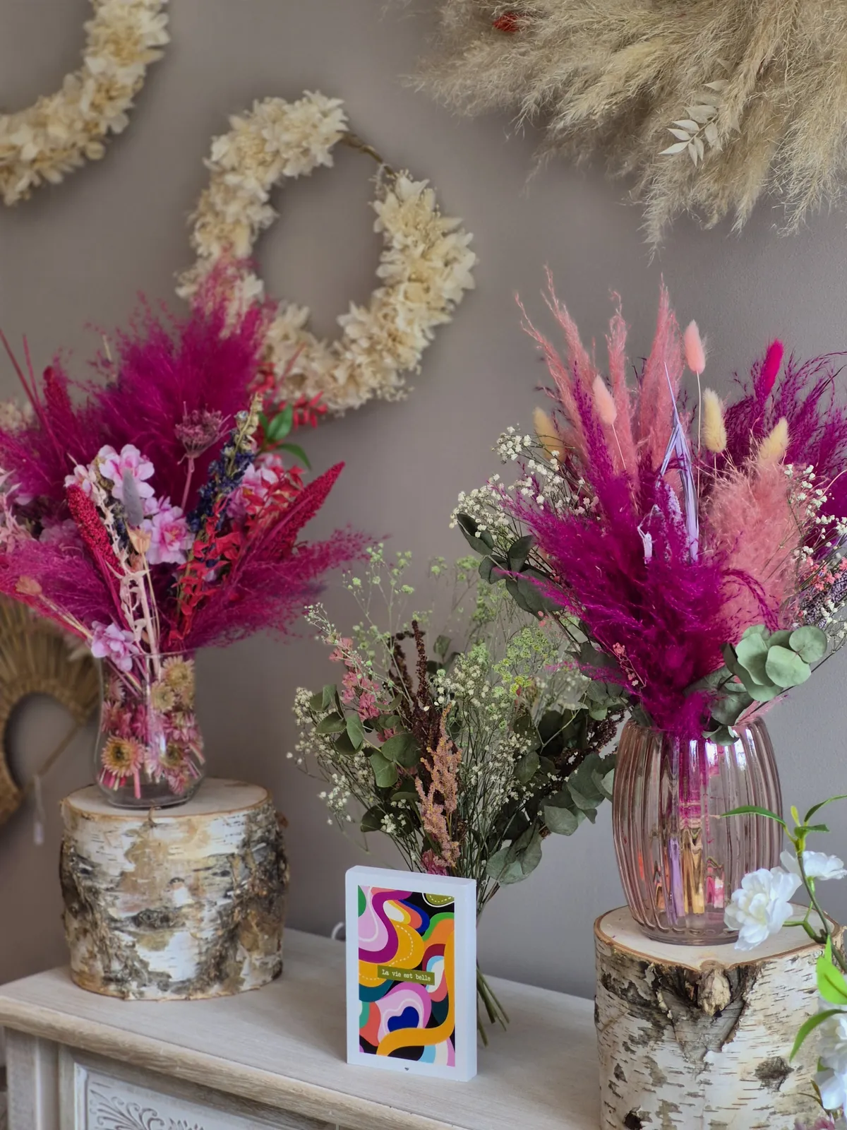 Compositions de fleurs séchées