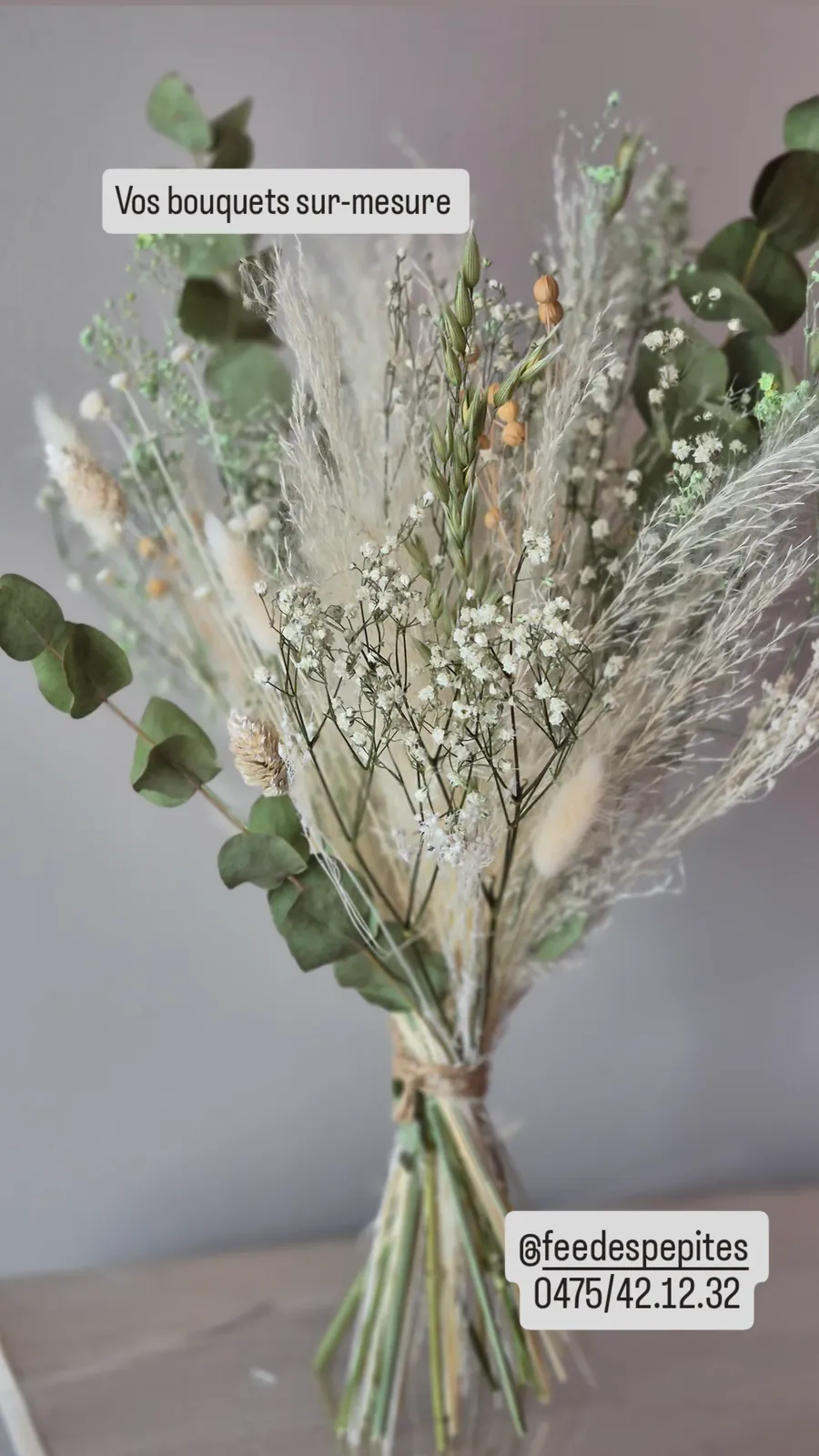 Bouquet sur-mesure aux herbes séchées
