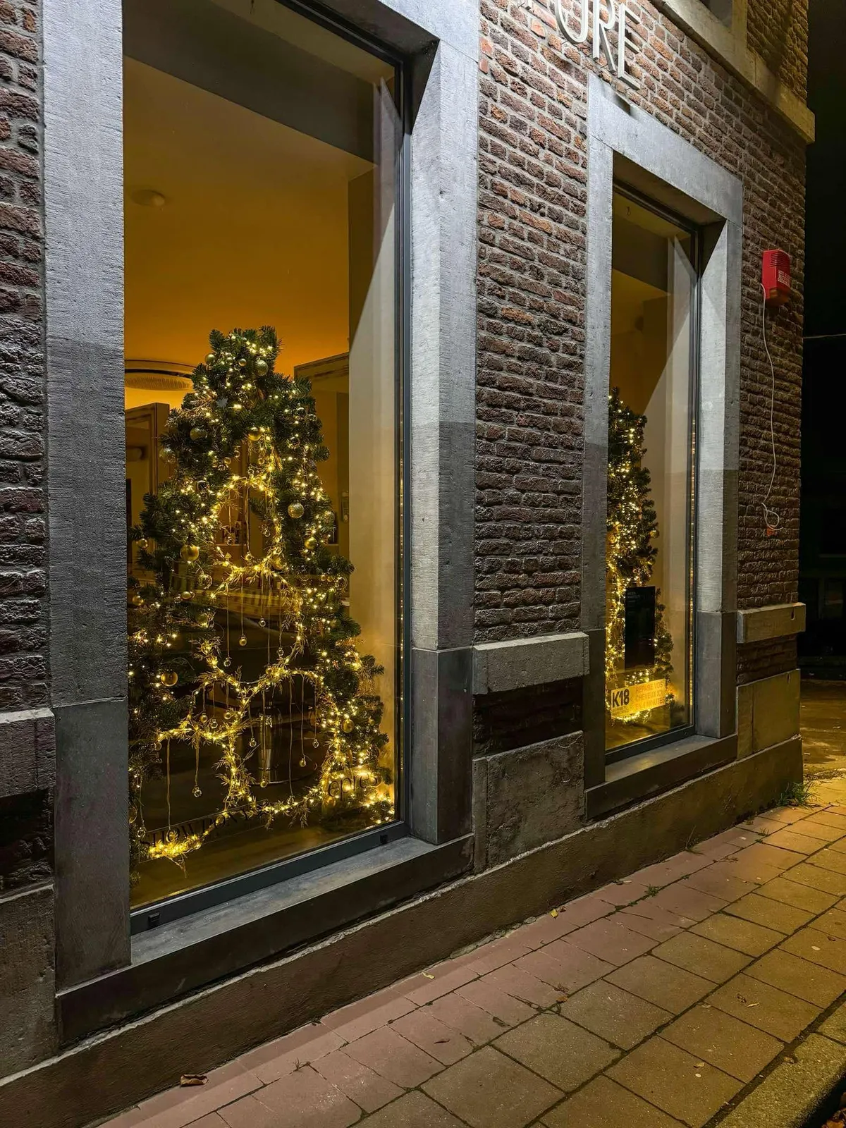 Vitrine illuminée de Noël