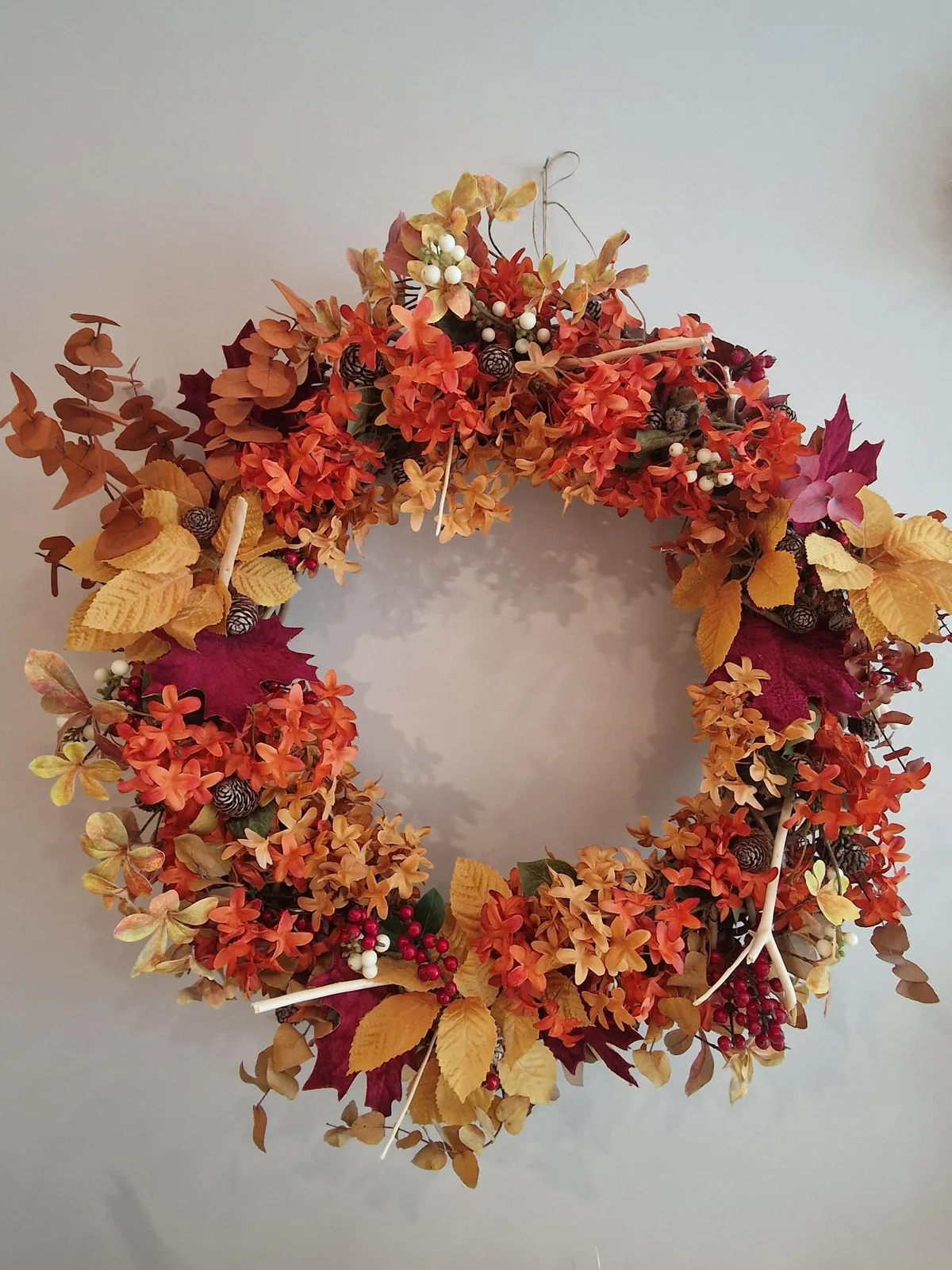 Couronne murale automnale